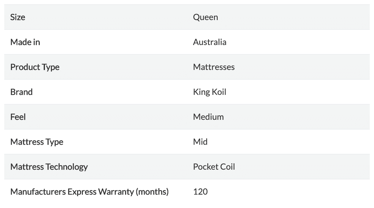 chiro superb medium mattress